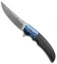 Jason Clark Persian Flipper Knife Carbon Fiber/Timascus (3.75" Gray)