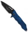 Guardian Tactical Helix Nano Tanto Flipper Knife Blue (3.125" Black)