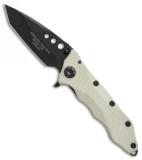 Guardian Tactical Helix Nano Tanto Flipper Knife Desert Tan G-10 (3.125" Black)