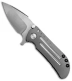 DireWare Custom M8 Frame Lock Knife Full Ti/Fullers (3.325" Satin)