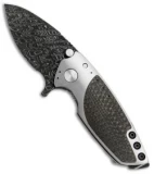 DireWare Custom H-90 Flipper Knife Full Ti/LSCF (3" Damascus)