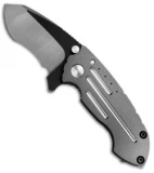 Direware Custom S-90 Recurve Flipper Knife Full Ti w/ Fullers (3" Two-Tone)