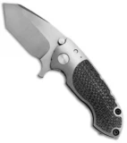Direware Custom S-90 Tanto Flipper Knife Full Ti w/ LSCF Inlays (3" Satin)