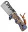 RichMade Knives Medium Zombie Killer Frame Lock Heat Ti (3.375" Two-Tone) RMK
