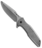 Ochs Worx Custom Confluence Flipper Knife Ti (3.5" Stonewash)