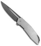 Pat Pruitt Custom Liner Lock Knife Ti/Zirc (3.75" Acid Wash)