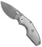 Mick Strider Custom Jibble Frame Lock Knife Ti (3.5" Gray) MSC