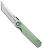 Stedemon Shy IV Standard Tanto Folding Knife Water Flow Jade G10 (3.8" Satin)