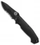Burnside Knives Cabrillo Liner Lock Knife Black G-10 (4" Black Serr)