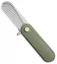 HEAdesigns Sabertooth Folding Comb Green Titanium (Bead Blast S35VN)