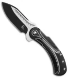 Begg Steelcraft Series Field Marshall Knife Black/Silver Ti (4" Two-Tone)