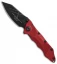 Guardian Tactical Deltrix Nano Combat Folder Knife Red (3.1" Black)
