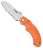 Fox Knives USA Vitale Lock Back Knife Orange FRN (3.5" Satin Serr)