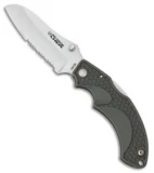 Fox Knives USA Vitale Lock Back Knife Green FRN (3.5" Satin Serr)