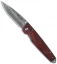 Mcusta Gentleman's Liner Lock Knife Stamina Wood (2.75" Damascus) MC-54DR