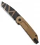 Extrema Ratio BF2 Desert Warfare Liner Lock Knife Bronze Aluminum Tanto (Black)