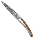 Deejo 37g Fantasy Odin Ultra-Light Frame Lock Knife Juniper (3.75 Gray)