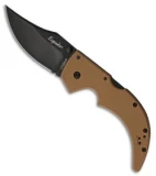 Cold Steel Medium Espada Tri-Ad Lock Knife Coyote Tan G-10 (3.5" Black) 62NGMVB
