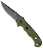 CRKT Hammond Cruiser Liner Lock Knife OD Green (3.75" Black Serr) 7914DKG