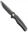 WE Knife Co. 601BSW Frame Lock Knife Black Titanium (3.75" Black SW)