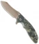 Hinderer Knives XM-18 3.5 Skinner Flipper Knife ACU Camo G-10 (FDE Brown)