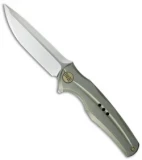 WE Knife Co. 601 Frame Lock Knife Green Titanium (3.75" Satin)