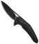 Brous Blades XR-1 Flipper Knife Blackout Titanium (3.5" Black)