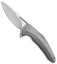 Brous Blades XR-1 Flipper Knife Titanium (3.5" Stonewash)