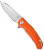 Stedemon Knife Co. ZKC Flipper Knife Orange G-10 (4" Satin) D-01