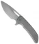 Ferrum Forge Archbishop Flipper Knife Plain Gray Ti (3.5" BB/SW)