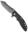 Hinderer Knives XM-18 3.5 Skinner Flipper Knife Black G-10 (Black SW) Blue Clip
