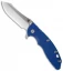 Hinderer Knives XM-18 3.5 2016 LE Skinner Flipper Knife Blue G-10 (Satin/SW)