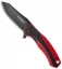 Boker Magnum RB Tree Flipper Knife Red/Black G-10 (3.375" Black SW) 01SC166