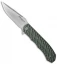 Boker Magnum Green G-10 Flipper Knife (3.4" Satin) 01LG445