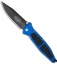 Microtech Mini Socom Manual Knife Blue Aluminum (3.25" Black) 12/1998