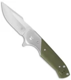 Kizer Vanguard Kane Liner Lock Knife Green G-10 (3.5" Stonewash) V4467A2