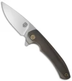 John Gray Custom Intercept Flipper Knife Full Ti (3.75" Satin)