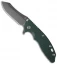 Hinderer Knives XM-18 3.5 Skinner Flipper Knife Sea Green G-10 (Black)
