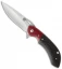 Olamic Cutlery Wayfarer Compact Flipper Knife Red C-Tek/CF (3.5" Satin)