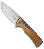 Ferrum Forge + Chaves One-Off Veloz Flipper Knife Blue (3.125" Stonewash) FFKW