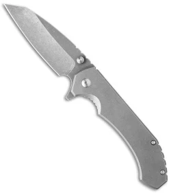 Aegis Knife Works Hoplite Midtech Flipper Titanium (3.5" Stonewash)