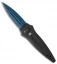 Paragon Warlock Knife Black Shield Aluminum Cross/Shield/Sword (3.9" Blue)