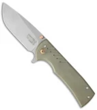 Ferrum Forge + Chaves Veloz Flipper Knife Slide Green (3.125" Stonewash) FFKW