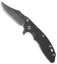 Hinderer Knives XM-18 3.5 Bowie Flipper Knife Black (Black SW)