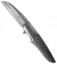 Jason Clark Hybrid Wharncliffe Frame Lock Knife Zr/CF (San Mai Damascus)