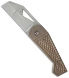 Gale Force Customs Hawkeye Mid-Tech Knife Bronzed Ti (3.25" Stonewash)