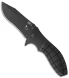 HTM Kirby Lambert Snap Clip Point Spring Assisted Knife Black (3.5" Black)