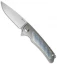 Reate Knives Wave Frame Lock Knife Titanium (3.375" Stonewash)