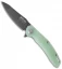 Maxace Knives Wind Flipper Liner Lock Knife Jade G-10 (3.875" Black SW)