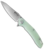 Maxace Knives Wind Flipper Liner Lock Knife Jade G-10 (3.875" Stonewash)